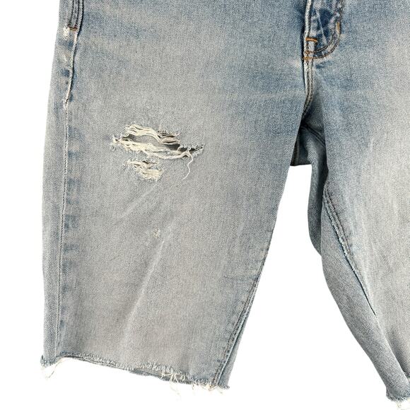 Vintage Gap "1969" Custom Upcycled Cut-Off Denim Jean Shorts Distressed 10 - Picture 2 of 6